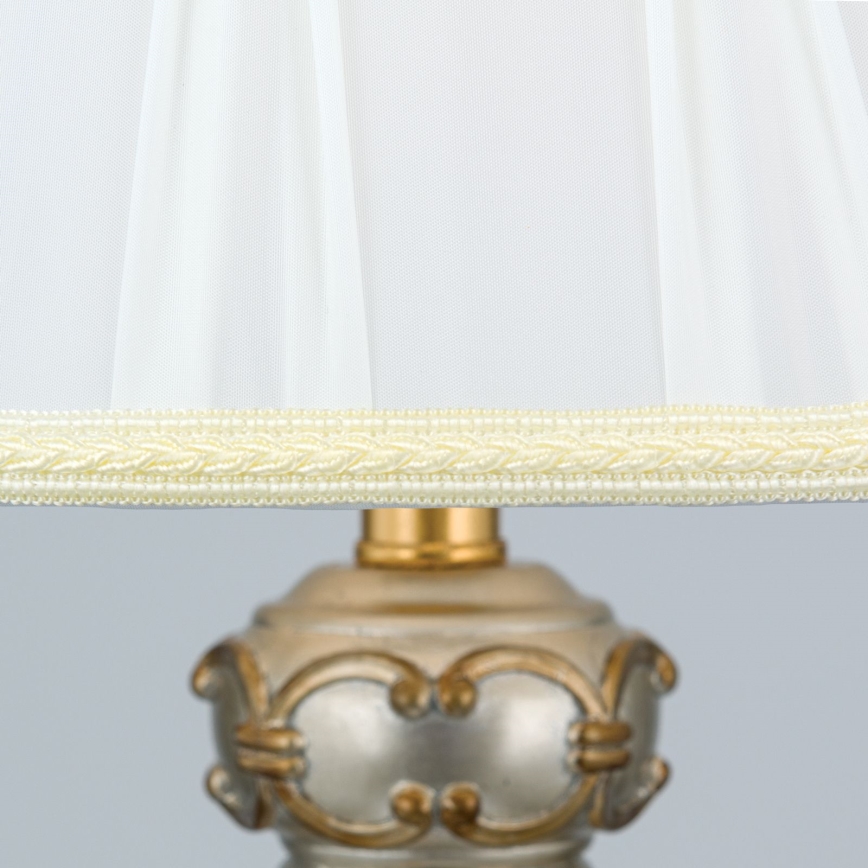Floor lamp TIZIA 1xE27/60W/230V white/gold/patina