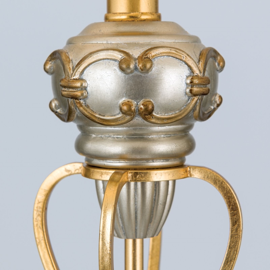 Floor lamp TIZIA 1xE27/60W/230V white/gold/patina