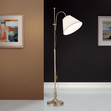 Floor lamp TONIA 1xE27/60W/230V 183 cm white/bronze