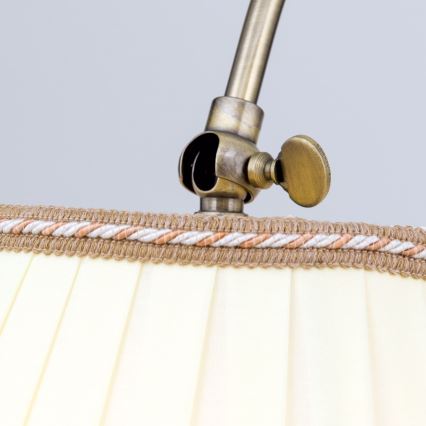 Floor lamp TONIA 1xE27/60W/230V 183 cm white/bronze