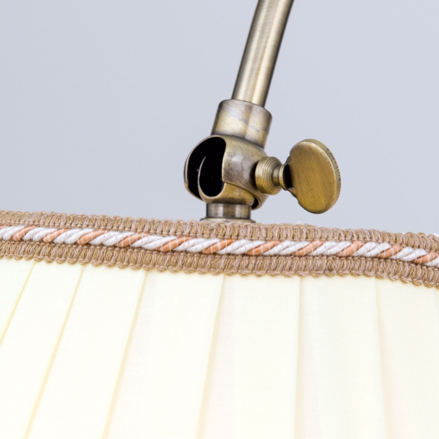 Floor lamp TONIA 1xE27/60W/230V 183 cm white/bronze