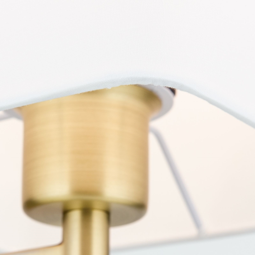 Floor lamp CARLTON 1xE27/40W/230V white/gold