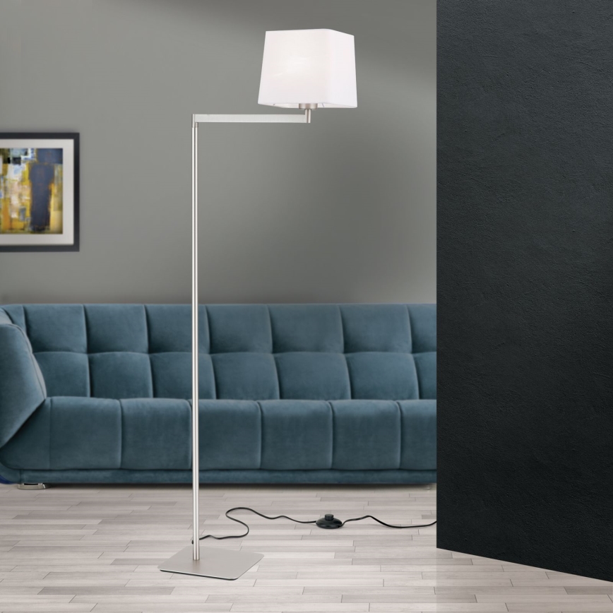 Floor lamp CARLTON 1xE27/40W/230V white/matte chrome