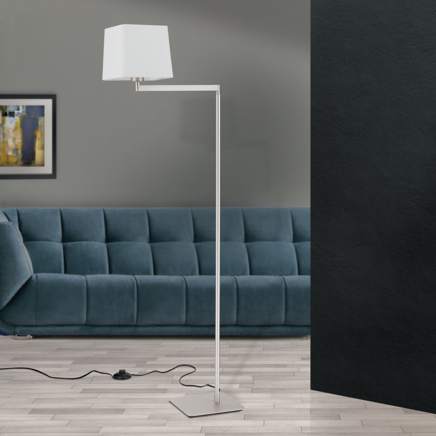 Floor lamp CARLTON 1xE27/40W/230V white/matte chrome