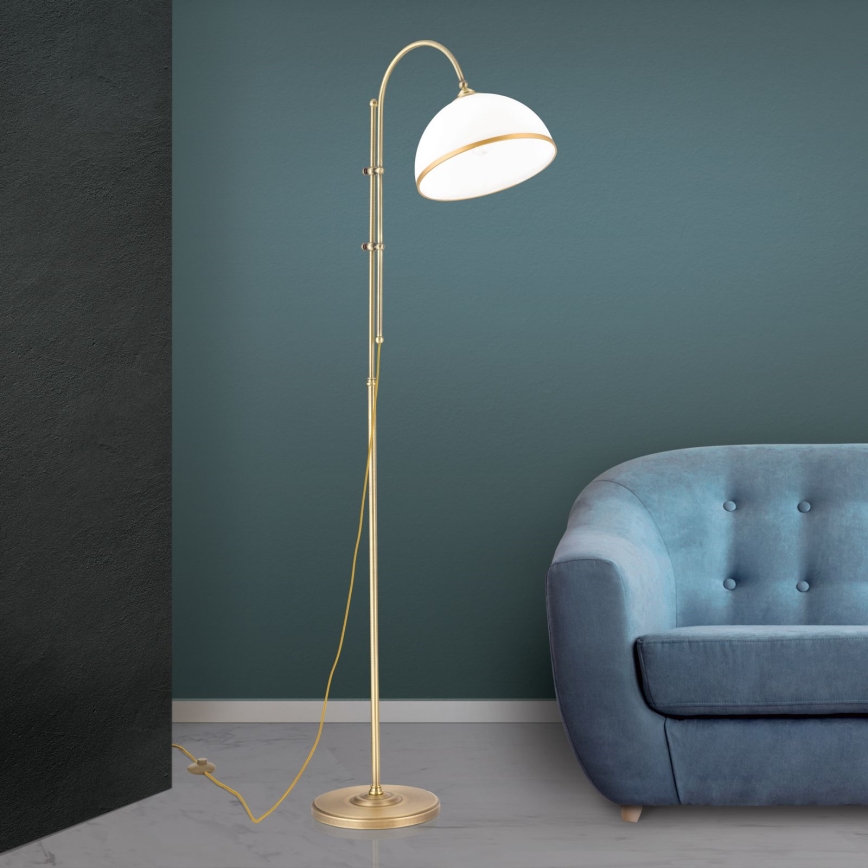 Floor lamp OLD LAMP 1xE27/40W/230V white/brass