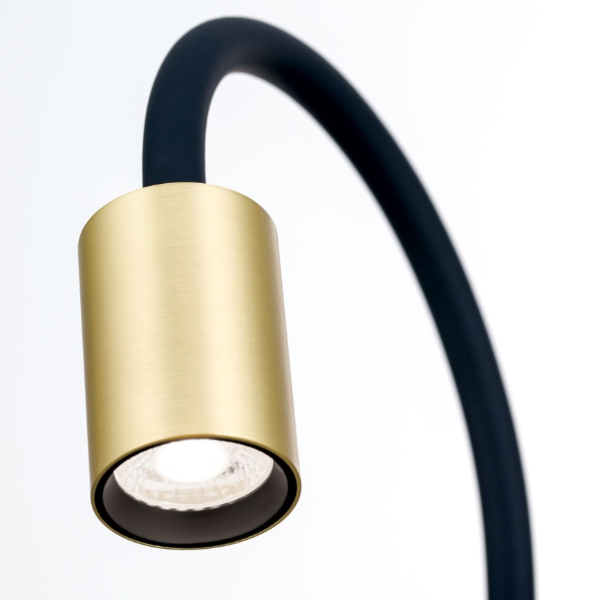 LED Flexible table lamp with clip KURT LED/5W/230V gold