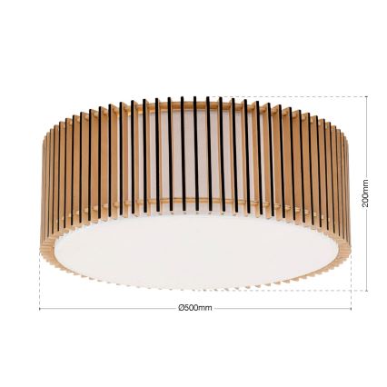 TARTA ceiling light 3xE27/40W/230V, dia. 50 cm, beige