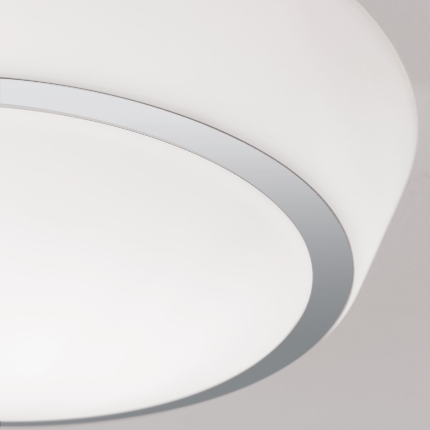 Bathroom ceiling light TENA, 2x E27/60W/230V, Ø 30 cm, IP44, white