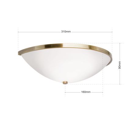 Wall light AIDA 1xE14/40W/230V bronze/patina