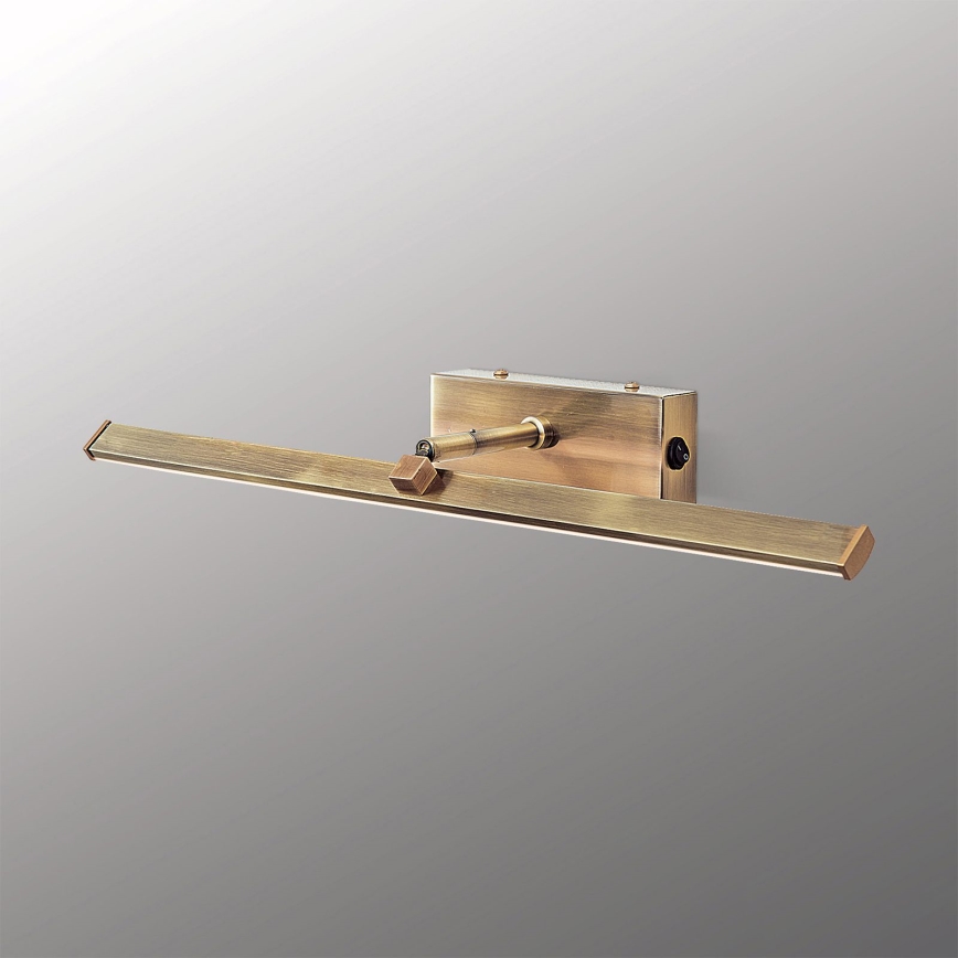 LED Picture light PUBLIO LED/10W/230V 50 cm gold/patina