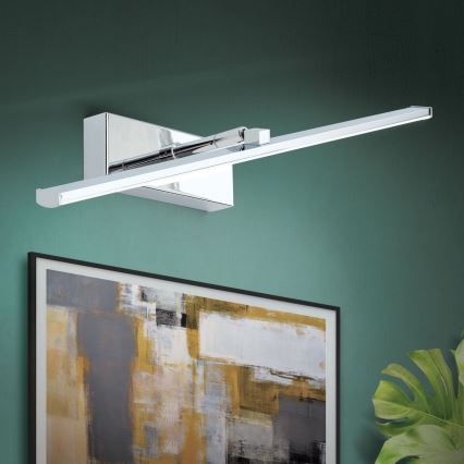 LED Picture light PUBLIO LED/10W/230V 50 cm shiny chrome