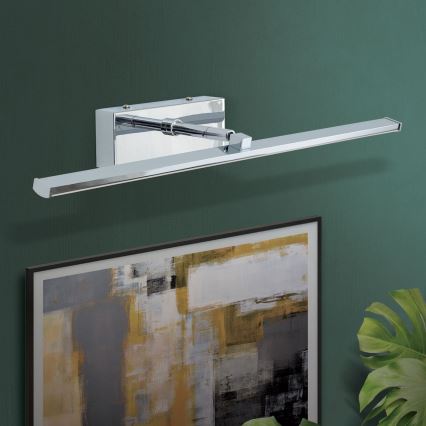 LED Picture light PUBLIO LED/10W/230V 50 cm shiny chrome