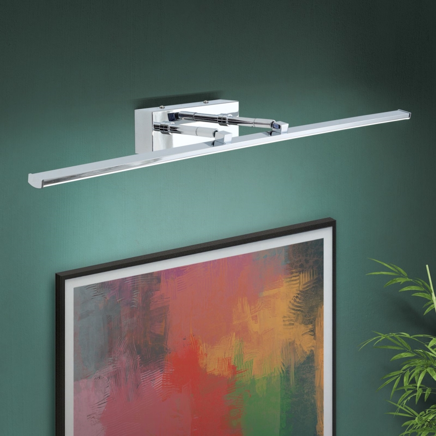 LED Picture light PUBLIO LED/15W/230V 75 cm shiny chrome