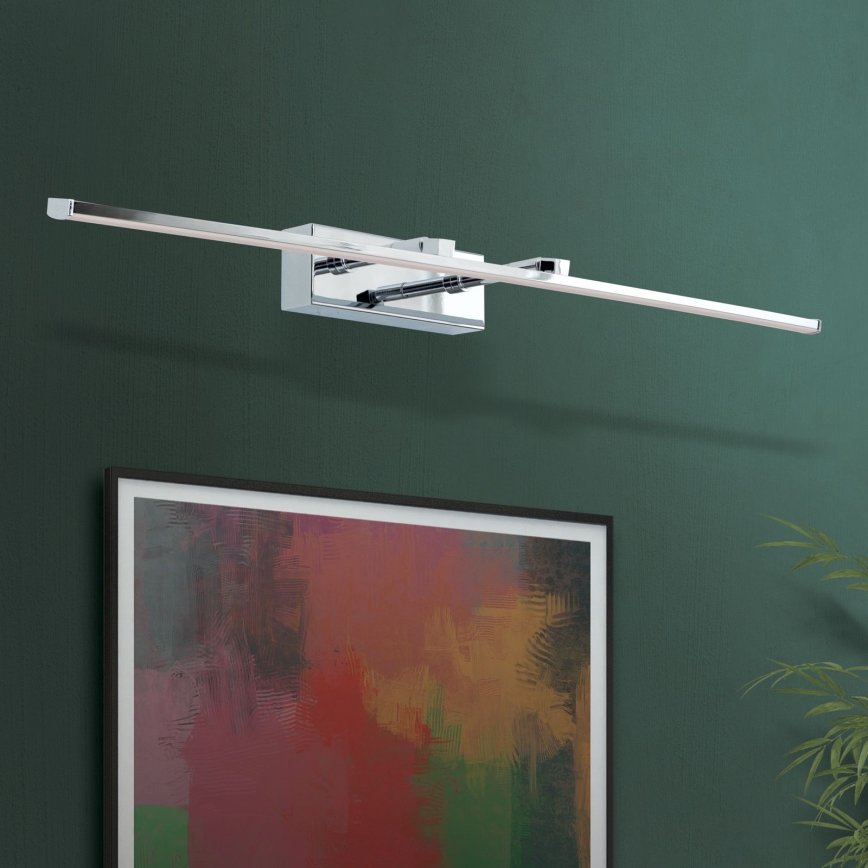 LED Picture light PUBLIO LED/15W/230V 75 cm shiny chrome