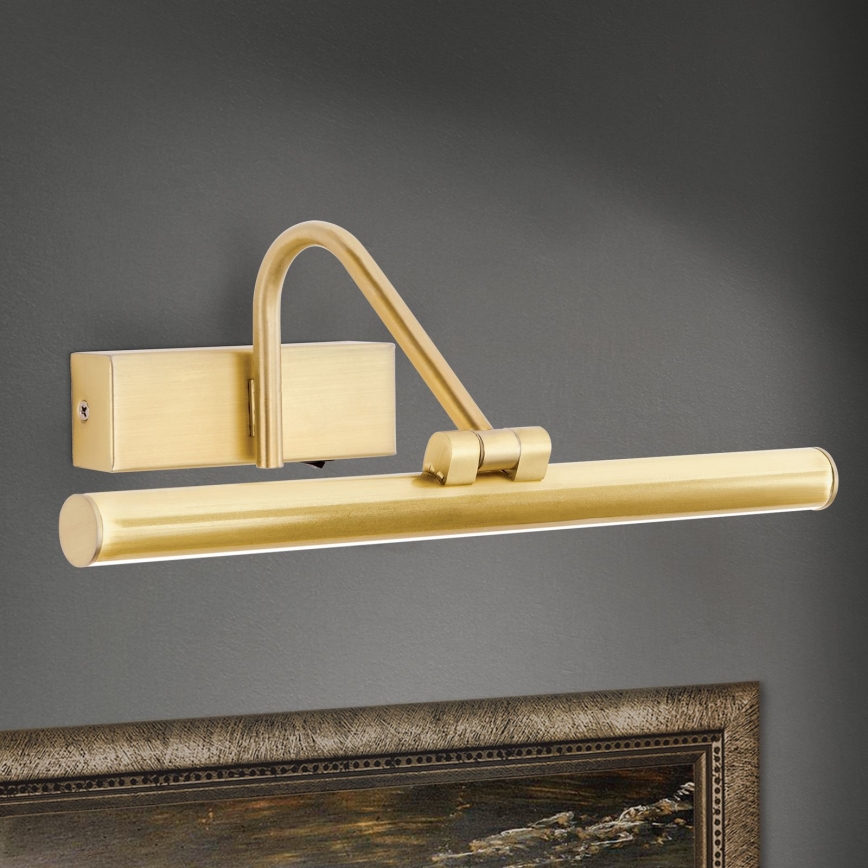 LED Picture light PORTRAIT LED/6W/230V 30 cm gold