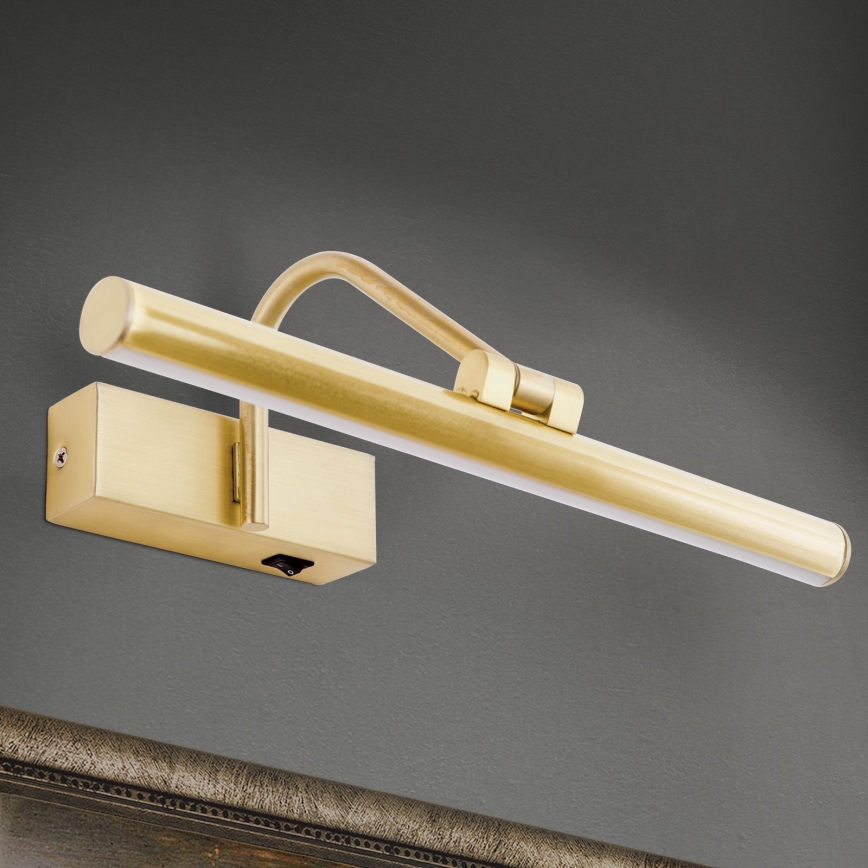 LED Picture light PORTRAIT LED/6W/230V 30 cm gold