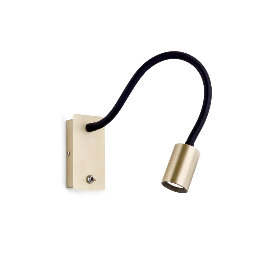 LED Flexible wall small lamp KURT LED/5W/230V gold
