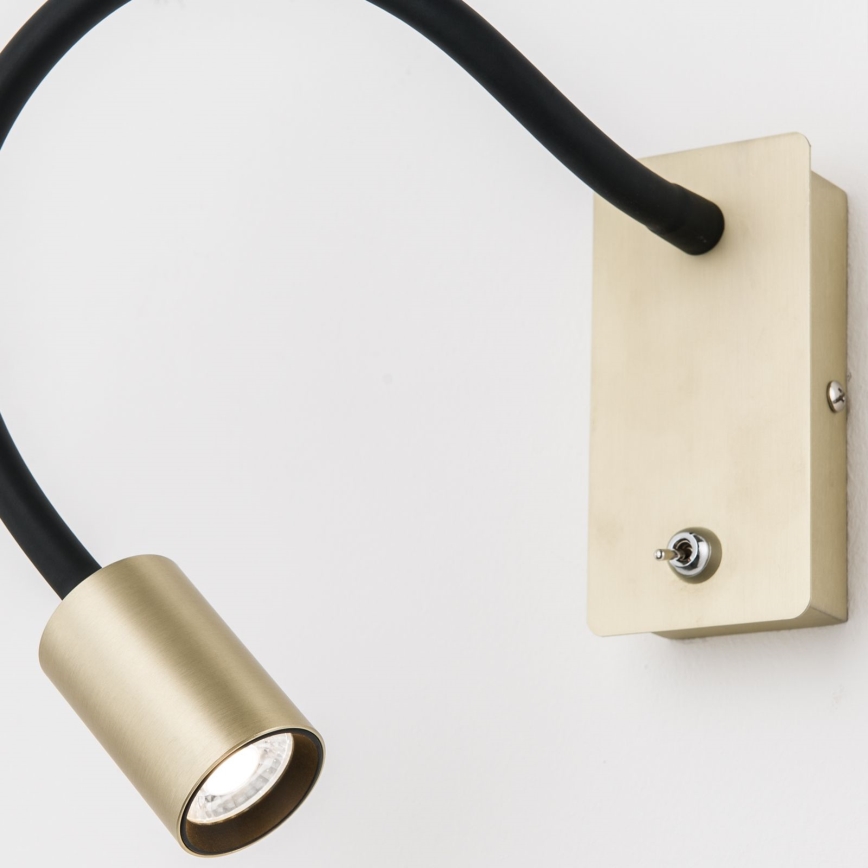 LED Flexible wall small lamp KURT LED/5W/230V gold