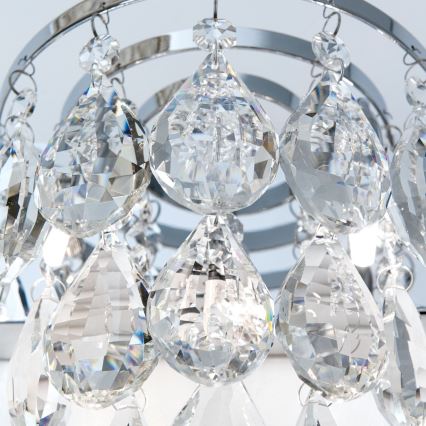 Crystal wall light CELESTE 2xG9/40W/230V shiny chrome