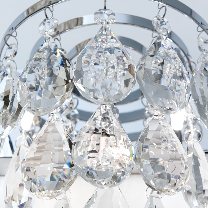 Crystal wall light CELESTE 2xG9/40W/230V shiny chrome