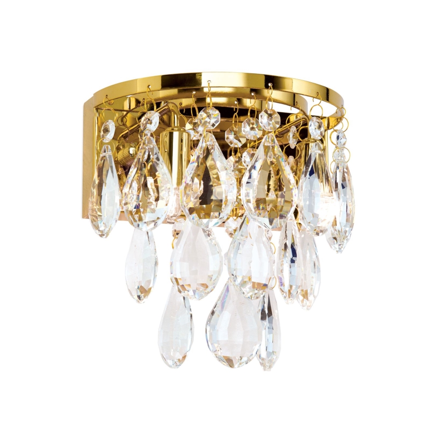 Crystal wall light CELESTE 2xG9/40W/230V gold