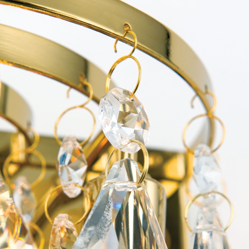 Crystal wall light CELESTE 2xG9/40W/230V gold