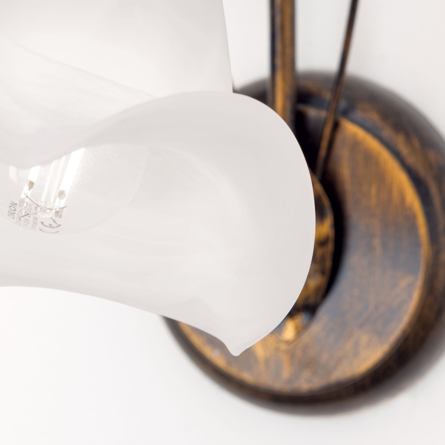 Wall lamp SISI 1xE14/40W/230V bronze/patina
