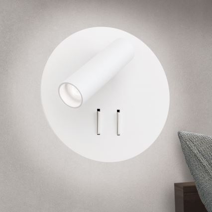 LED Wall spotlight LENNY LED/6W/230V + LED/3W white