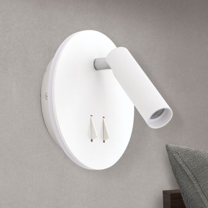 LED Wall spotlight LENNY LED/6W/230V + LED/3W white