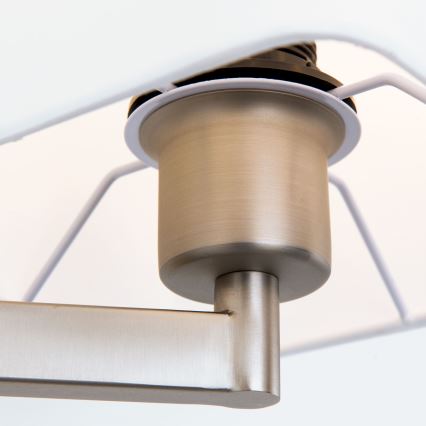 LED Wall lamp CARLTON 1xE27/40W/230V + LED/3W white/matte chrome