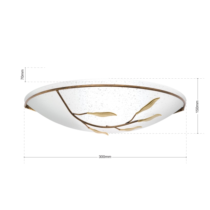 Orion WA 2-943/1 - Wall light LUCA 1xE27/60W/230V bronze/patina