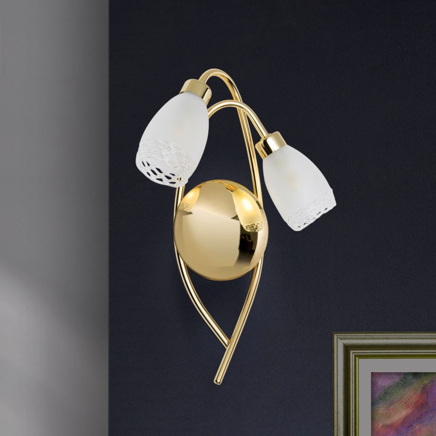 Wall light CARLA 2xG9/28W/230V gold