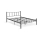ORMEL 160 x 200 cm Metal Double Bed, Black – 200 kg Load Capacity