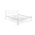 ORMEL Metal Double Bed 160x200 cm, White — 200 kg Load Capacity
