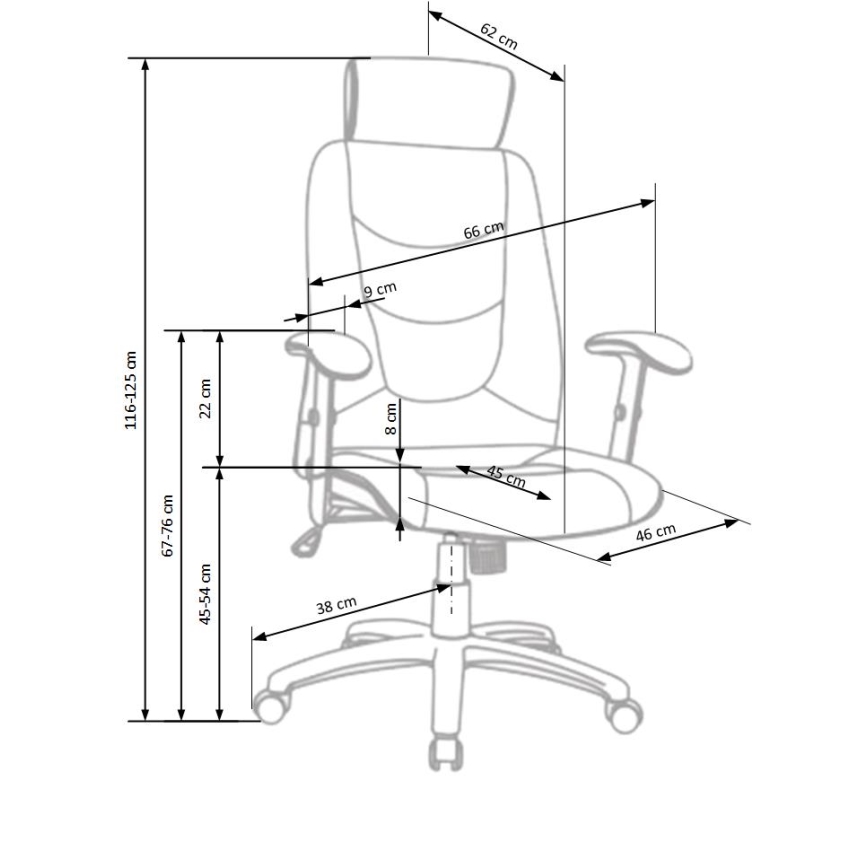 ORVI Black Office Chair