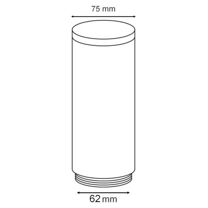 Replacement lampshade for OSLO outdoor lamp white/anthracite