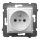 Ospel - ARIA 230V Frameless Wall Socket, White