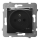 Ospel - ARIA 230V IP44 Frameless Outdoor Household Socket, Black