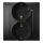 Ospel - ARIA Black Double Schuko Wall Socket with Frame 230V