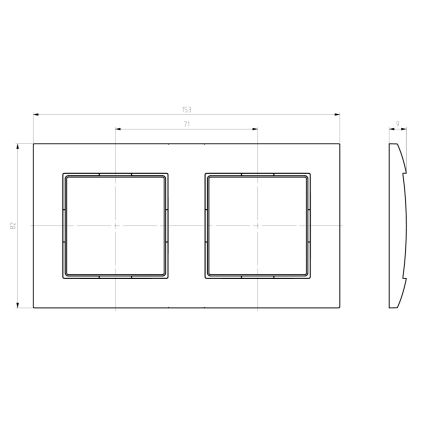 Ospel - ARIA Double Frame, White