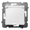 Ospel - ARIA Frameless Outdoor SCHUKO Socket 230V, IP44, White