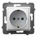 Ospel - ARIA Frameless Schuko Socket 230V, White