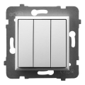 Ospel - ARIA Frameless Triple Switch No. 1+1+1, White