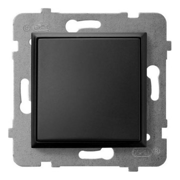 Ospel - ARIA Single-Pole Frameless Switch No. 1/0, Black