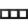 Ospel - ARIA Triple Faceplate, Black