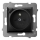 Ospel - Frameless wall socket 230V + 1xUSB-A + 1xUSB-C ARIA black