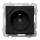 Ospel - Frameless wall socket 230V + 1xUSB-A + 1xUSB-C SONATA black