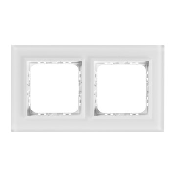 Ospel - SONATA 2-Gang Frame, Matte White