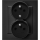 Ospel - SONATA 230V Double Wall Socket with Frame, Black