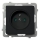 Ospel - SONATA 230V Frameless Wall Socket, Black